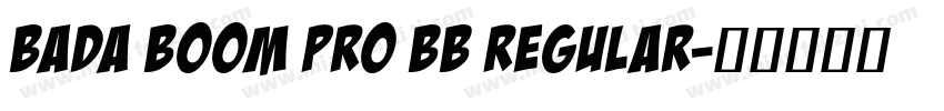 Bada Boom Pro BB Regular字体转换